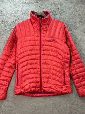 The North Face Women's XL Pink Packable Down Jacket Full Zip Winter Warm Outdoor